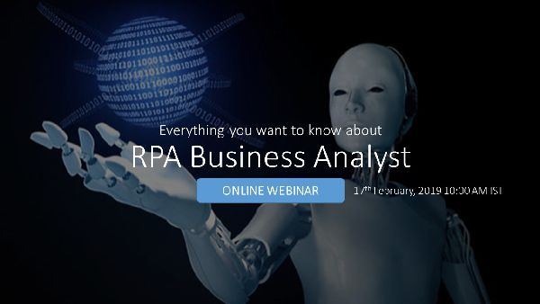 RPA Business Analyst – An online webinar