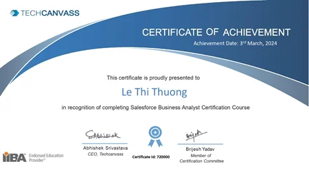 SalesForce-for-BA-certificate-of-achievement